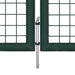 vidaXL || vidaXL Fence Gate Steel 120.5"x68.9" Green 42981