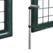 vidaXL || vidaXL Fence Gate Steel 120.5"x68.9" Green 42981