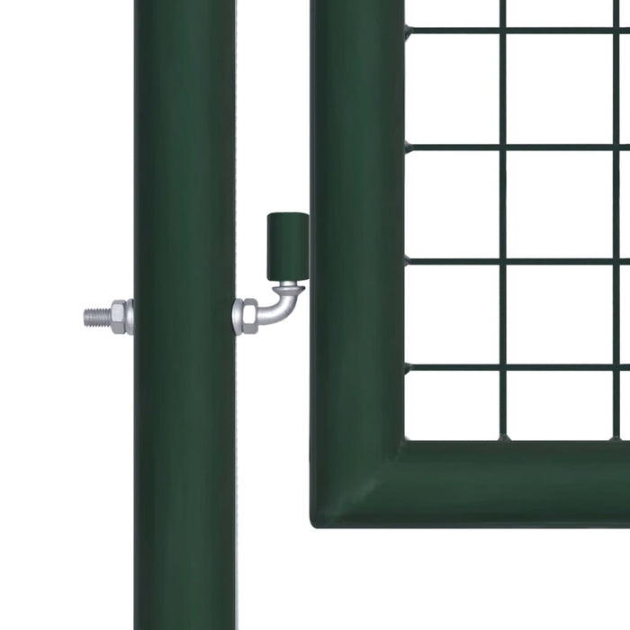 vidaXL || vidaXL Fence Gate Steel 39.4"x29.5" Green 145732