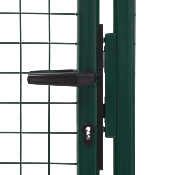 vidaXL || vidaXL Fence Gate Steel 39.4"x68.9" Green 145735