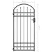 vidaXL || vidaXL Fence Gate with Arched Top Steel 35"x78.7" Black 145750