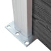 vidaXL || vidaXL Fence Panel Set WPC 547.6"x73.2" Black 3070435
