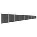 vidaXL || vidaXL Fence Panel Set WPC 547.6"x73.2" Black 3070435