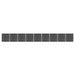 vidaXL || vidaXL Fence Panel Set WPC 615.7"x73.2" Black 3070436