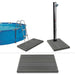 vidaXL || vidaXL Floor Element for Solar Shower Pool Ladder WPC 45016