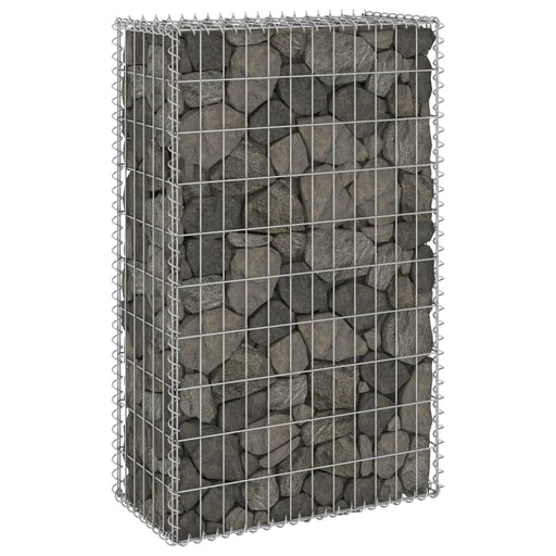 vidaXL || vidaXL Gabion Wall with Covers Galvanized Steel 23.6"x11.8"x39.4" 147811