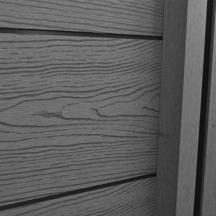 vidaXL || vidaXL Garden Fence Panels 2 pcs WPC 142.1" Gray 274666