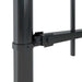 vidaXL || vidaXL Garden Fence with Spear Top Steel 200.8"x31.5" Black 277604