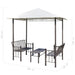 vidaXL || vidaXL Garden Pavilion with Table and Benches 8.2'x4.9'x7.9'