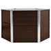vidaXL || vidaXL Garden Raised Bed Brown 50.8"x50.8"x30.3" Galvanized Steel