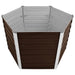 vidaXL || vidaXL Garden Raised Bed Brown 50.8"x50.8"x30.3" Galvanized Steel