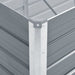 vidaXL || vidaXL Garden Raised Bed Galvanized Steel 50.8"x50.8"x31.3" Gray
