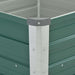 vidaXL || vidaXL Garden Raised Bed Galvanized Steel 50.8"x50.8"x31.3" Green