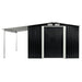 vidaXL || vidaXL Garden Shed with Sliding Doors Anthracite 152"x102"x70.1" Steel
