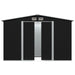 vidaXL || vidaXL Garden Storage Shed Anthracite Steel 101.2"x80.7"x70.1" 47030