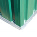 vidaXL || vidaXL Garden Storage Shed Green Metal 80.3"x52"x73.2" 42909