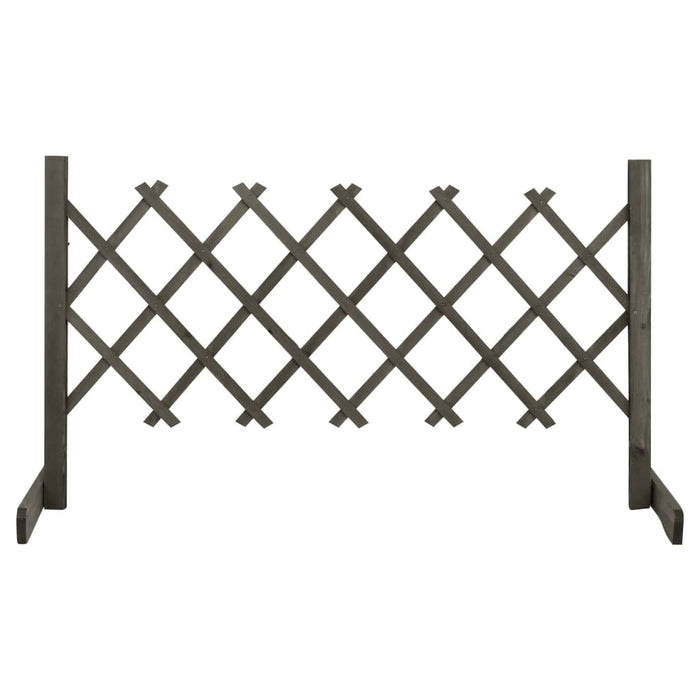 vidaXL || vidaXL Garden Trellis Fence Gray 47.2"x23.6" Solid Firwood 314823