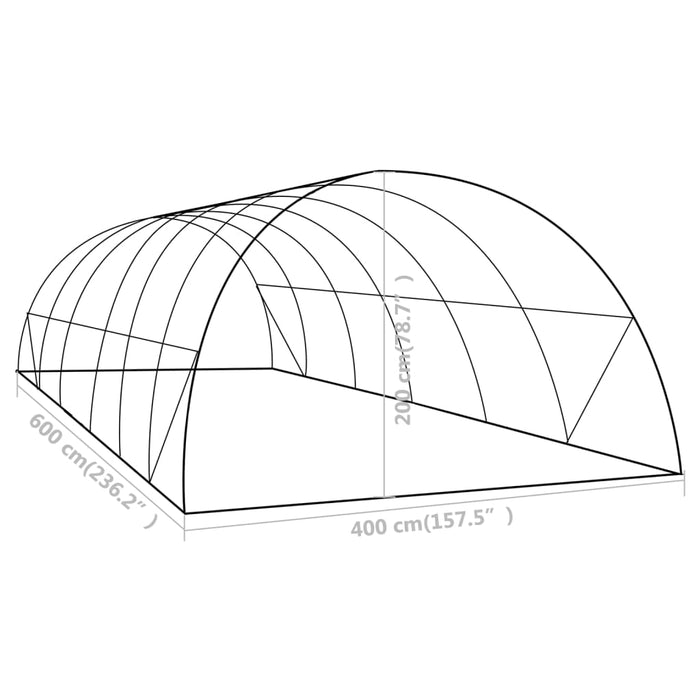 vidaXL || vidaXL Greenhouse 258.3 ft² 236.2"x157.5"x78.7"