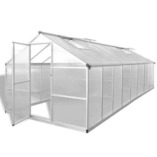 vidaXL || vidaXL Greenhouse Aluminium 189.4"x98.4"x76.8" 827.8 ft²