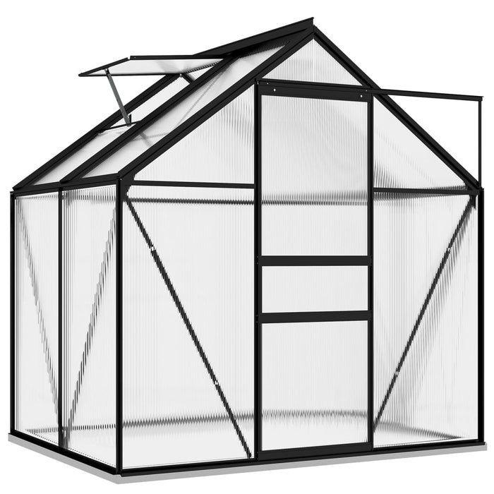 vidaXL || vidaXL Greenhouse Anthracite Aluminum 26.6 ft²