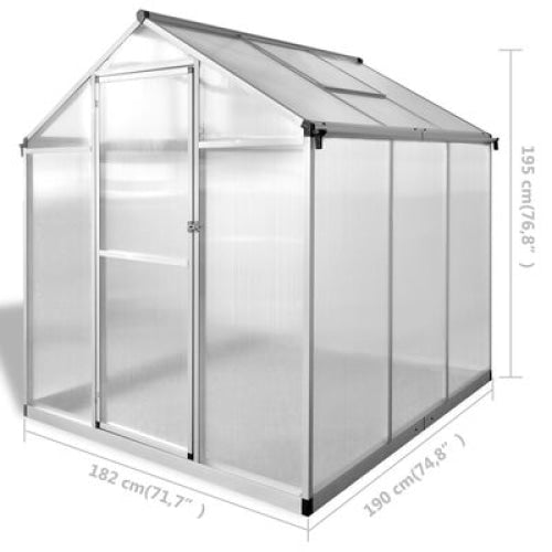 vidaXL || vidaXL Greenhouse Reinforced Aluminium 37.2ft²