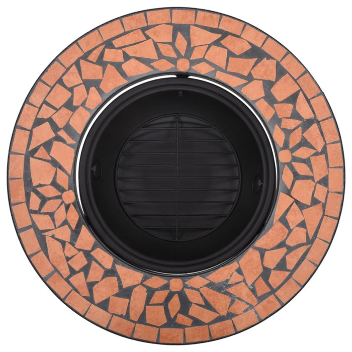 vidaXL || vidaXL Mosaic Fire Pit Terracotta 26.8" Ceramic 46719