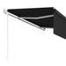 vidaXL || vidaXL Motorized Retractable Awning with Blind 16.4'x9.8' Anthracite