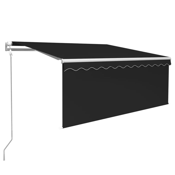 vidaXL || vidaXL Motorized Retractable Awning with Blind 9.8'x8.2' Anthracite
