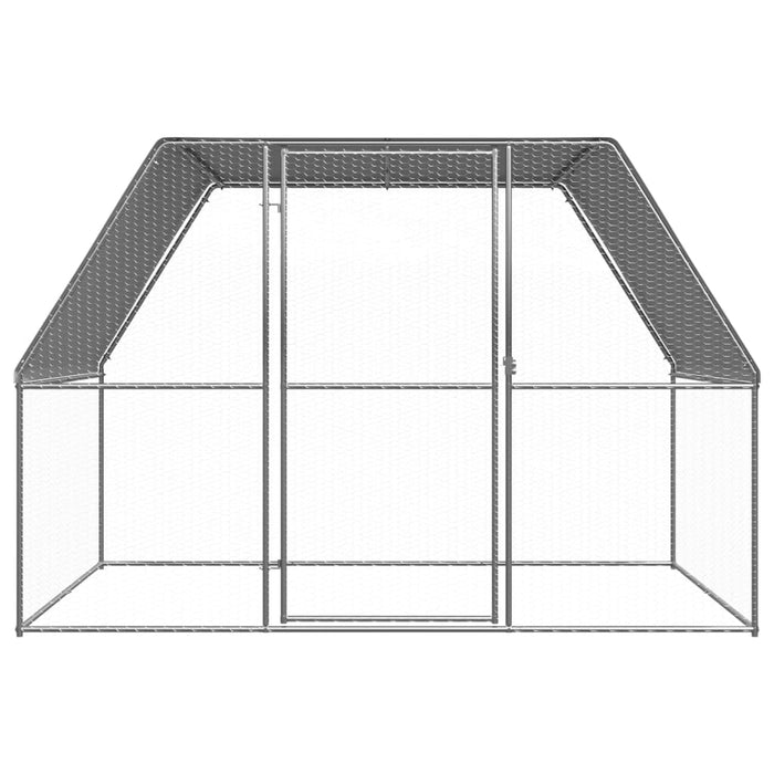 vidaXL || vidaXL Outdoor Chicken Cage 9.8'x6.6'x6.6' Galvanized Steel 150778