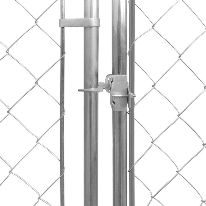 vidaXL || vidaXL Outdoor Dog Kennel Galvanised Steel 18.7'x18.7'x6.1' 145034