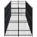 vidaXL || vidaXL Outdoor Dog Kennel Steel 198.4 ft²