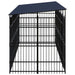vidaXL || vidaXL Outdoor Dog Kennel with Roof Steel 119 sq ft 3097969