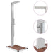 vidaXL || vidaXL Outdoor Shower with Tray WPC Stainless Steel 3051289