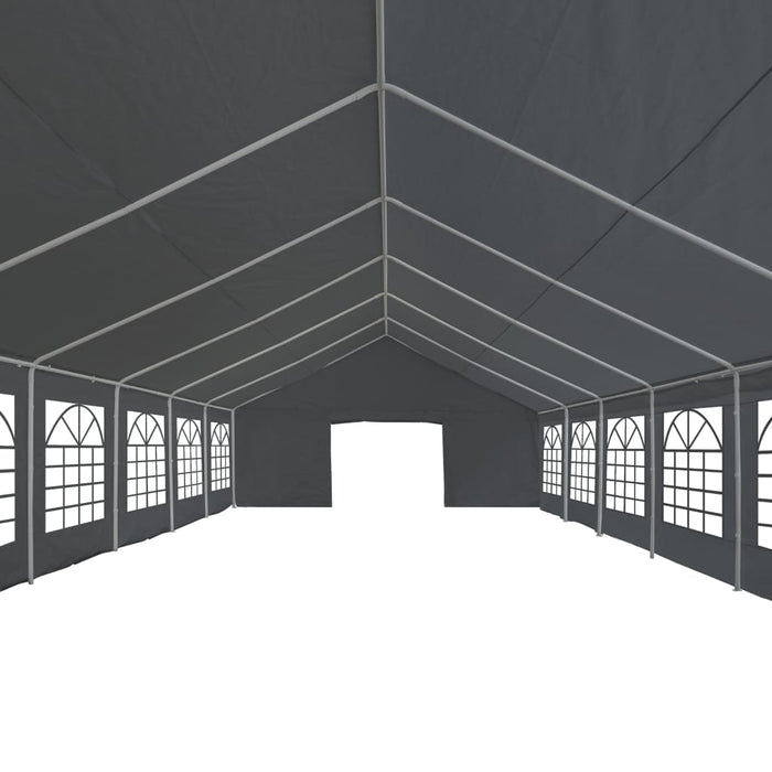 vidaXL || vidaXL Party Tent PE 19.7'x39.4' Gray