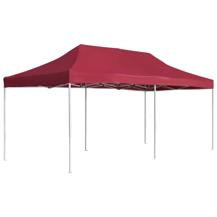 vidaXL || vidaXL Professional Folding Party Tent Aluminium 236.2"x118.1" Wine Red