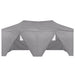vidaXL || vidaXL Professional Folding Party Tent with 4 Sidewalls 118.1"x236.2" Steel Anthracite