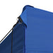 vidaXL || vidaXL Professional Folding Party Tent with 4 Sidewalls 118.1"x236.2" Steel Blue