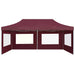vidaXL || vidaXL Professional Folding Party Tent with Walls Aluminium 236.2"x118.1" Wine Red