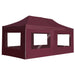 vidaXL || vidaXL Professional Folding Party Tent with Walls Aluminium 236.2"x118.1" Wine Red