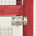 vidaXL || vidaXL Rabbit Hutch Red and White 55.1"x24.8"x47.2" Solid Firwood 170871