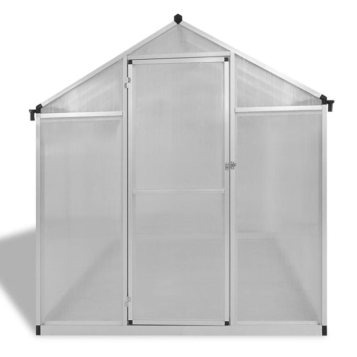 vidaXL || vidaXL Reinforced Aluminium Greenhouse with Base Frame 49.5sq. ft 41317