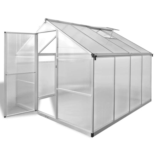 vidaXL || vidaXL Reinforced Aluminium Greenhouse with Base Frame 65.12 ft²