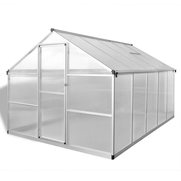 vidaXL || vidaXL Reinforced Aluminium Greenhouse with Base Frame 81.3 ft 41319