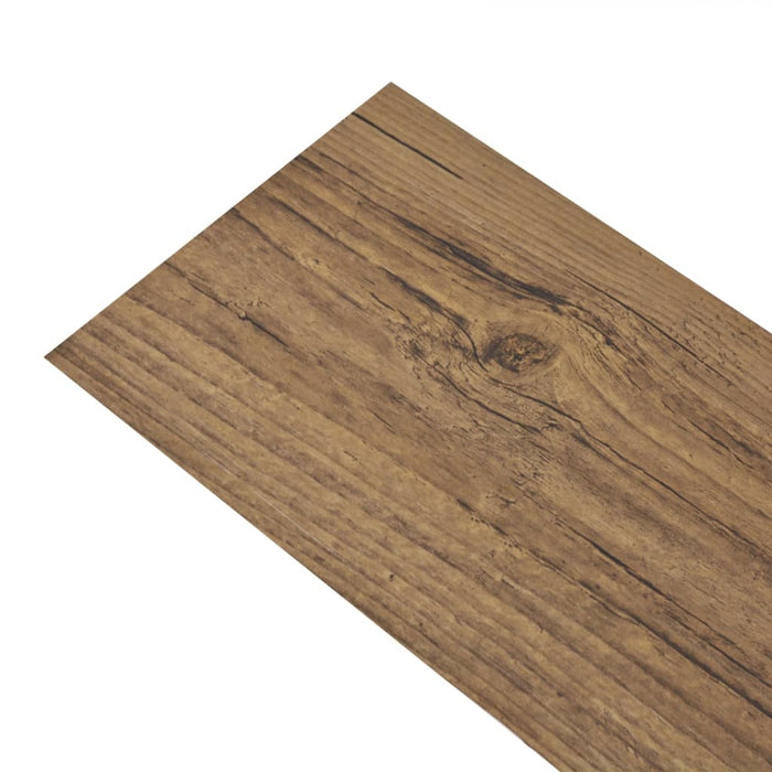 vidaXL || vidaXL Self-adhesive PVC Flooring Planks 54 sq.ft 0.08" Walnut Brown 245170