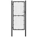 vidaXL || vidaXL Single Door Fence Gate 39.4" x 78.7" Black 145757