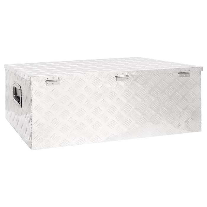 vidaXL || vidaXL Storage Box Silver 39.4"x21.7"x14.6" Aluminum