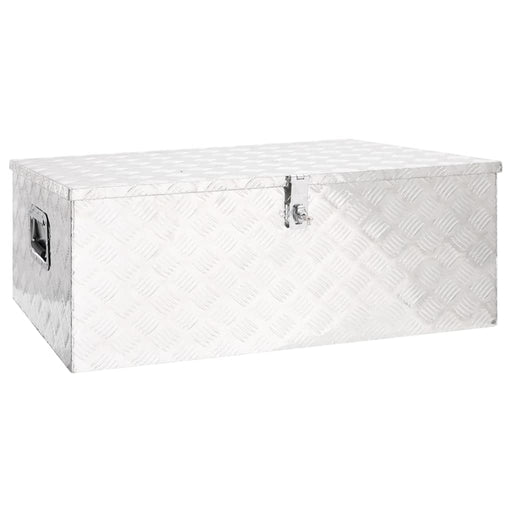 vidaXL || vidaXL Storage Box Silver 39.4"x21.7"x14.6" Aluminum