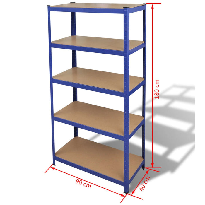 vidaXL || vidaXL Storage Shelf Blue 2pcs 270565