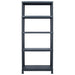 vidaXL || vidaXL Storage Shelf Rack Black 1102.3 lb 35.4"x23.6"x70.9" Plastic 45677