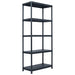 vidaXL || vidaXL Storage Shelf Rack Black 1102.3 lb 35.4"x23.6"x70.9" Plastic 45677